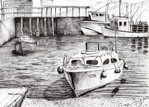 Barcos en Islay Escocia, 2005 de Vincent Alexander Booth